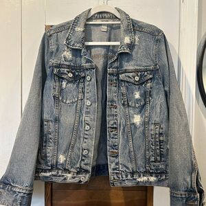 Refuge Blue Distressed Jacket